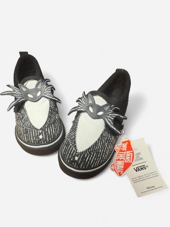 Vans Other - NWT Vans Kids' Black & White Jack Skellington Slip-On Shoes
